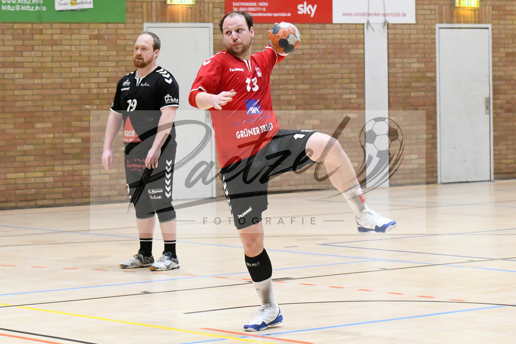 20200125_HSGHGJ_0057 | Handball, Herren:   beim Spiel der Landesliga zwischen HSG Osnabrück vs. HG Jever/Schortens am 25.01.2020 in der OSC-Halle in Osnabrück, Deutschland.(Foto von Nico Paetzel) - Realisiert mit Pictrs.com