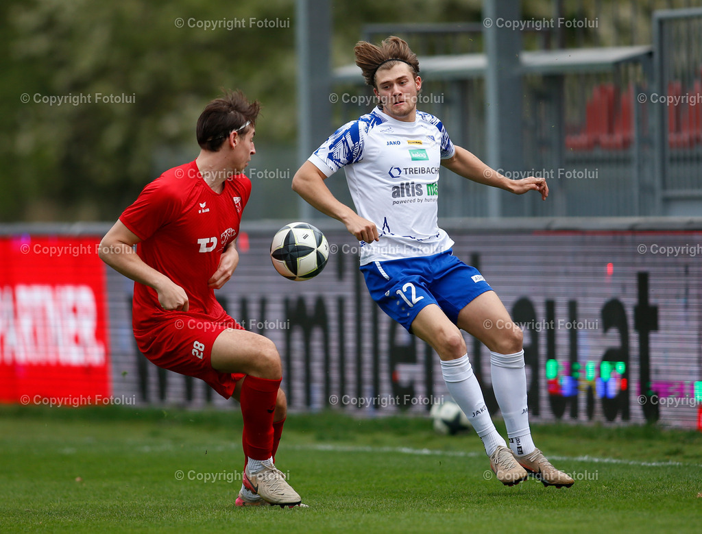 A_LUI_180426_03 | SPORT FUSSBALL REGIONALLIGA MITTE ASKOE OEDT-SK TREIBACH 18.04.2026 IM BILD: GASPAR KORITNIK (OEDT) UND NOEL STOCKLASSER  (TREIBACH) FOTO:FOTOLUI
