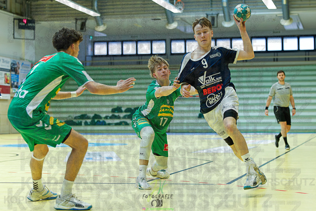 mJB Pokalrunde dt. Meisterschaft, TV Hüttenberg - TSV GWD Minden | mJB Pokalrunde dt. Meisterschaft, TV Hüttenberg - TSV GWD Minden am 15.03.2025 in Münchholzhausen (Sporthalle Münchholzhausen)Photo © 2025 - Jörg Heinrich - Realisiert mit Pictrs.com