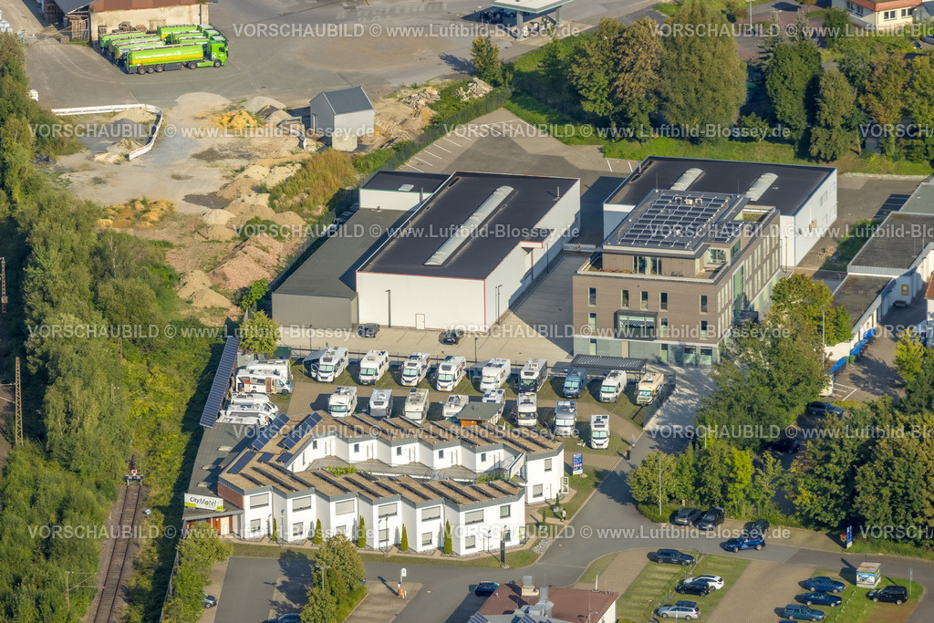 Soest230806130 | Luftbild, CityMotel Soest mit Wohnmobilstellplatz, Walburger, Soest, Soester Börde, Nordrhein-Westfalen, Deutschland