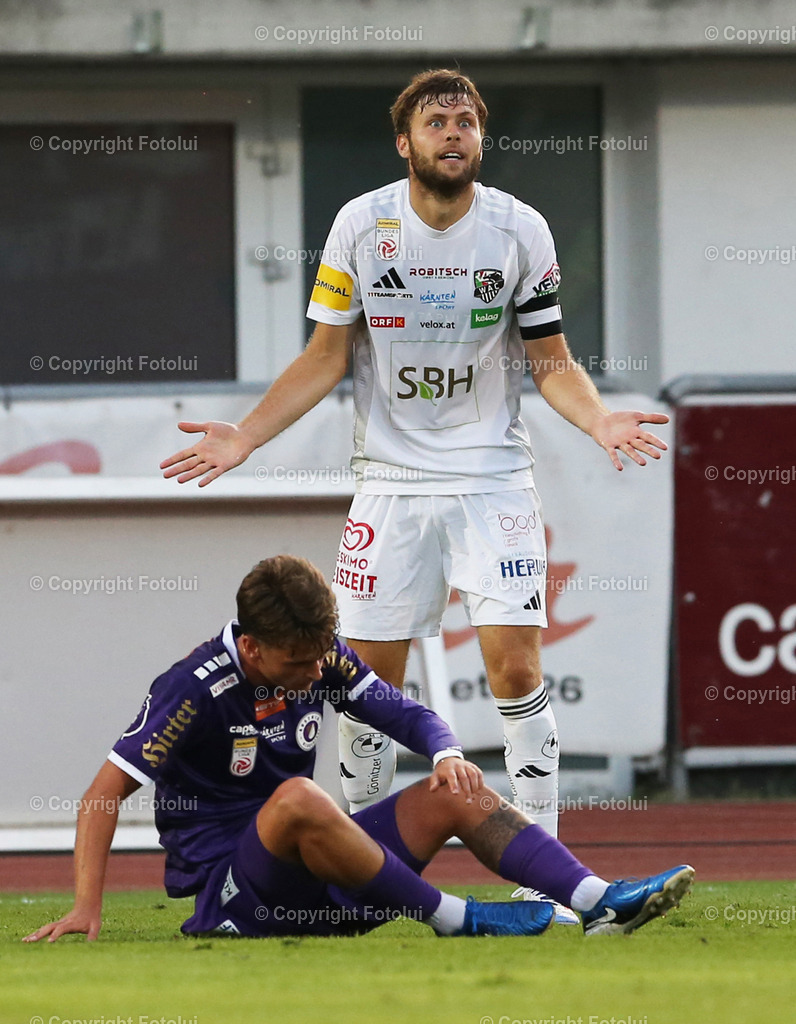 A_LUI_030824_14 | SPORT,FUSSBALL,ADMIRAL BUNDESLIGA RC PELLETS WAC-AUSTRIA KLAGENFURT 03.08.2024 IM BILD: DOMINIK BAUMGARTNER  (WAC) FOTO:FOTOLUI/MW