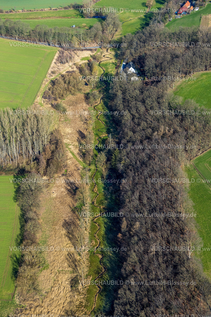 Froendenberg230213916 | Luftbild, Strickherdicker Bachtal, Fluss Mäander, Strickherdicke, Fröndenberg, Ruhrgebiet, Nordrhein-Westfalen, Deutschland