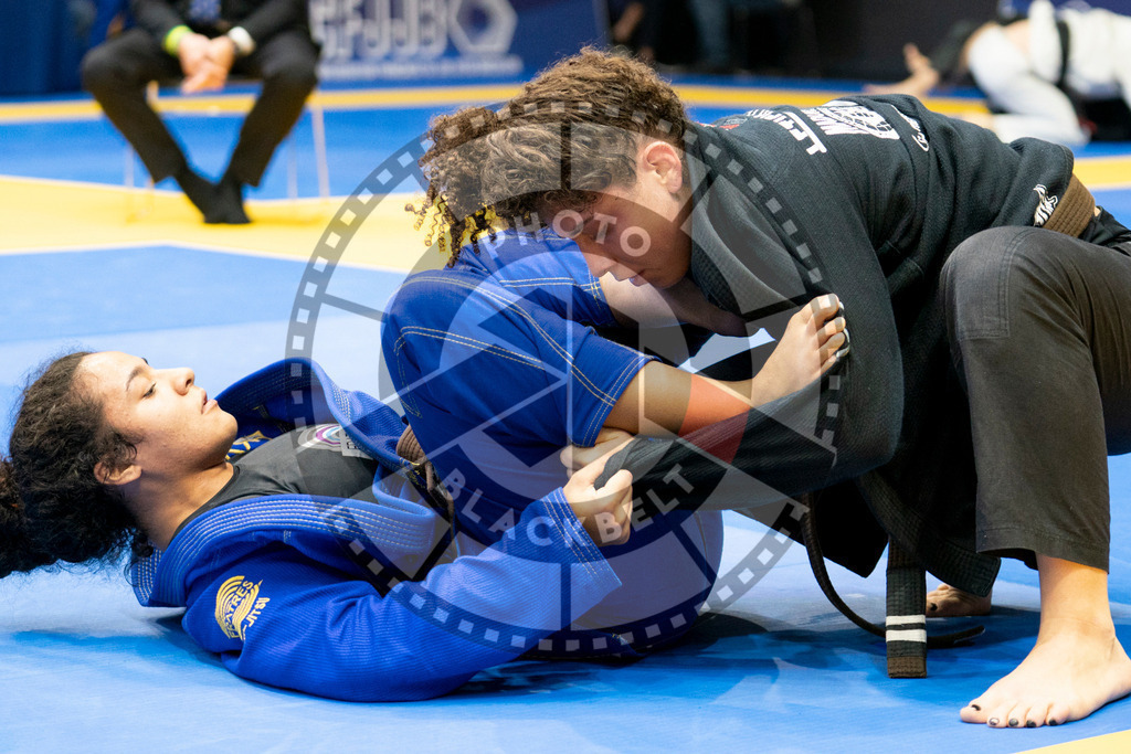 20240124PBB03215 | Fighters compete during the second day of the IBJJF European Championship in Paris, France, on January 24, 2024.