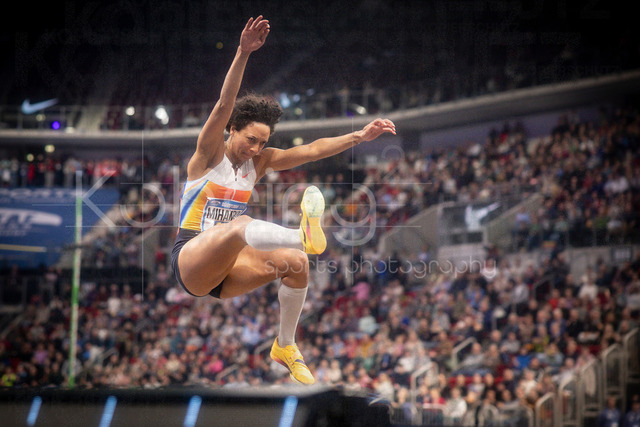 ISTAF Indoor; Duesseldorf, 24.01.2026 | DUESSELDORF, GERMANY - JANUARY 24: Malaika Mihambo (GER) during the ISTAF Indoor Dusseldorf at PSD Bank Dome on January 24, 2026 in Duesseldorf, Germany. 