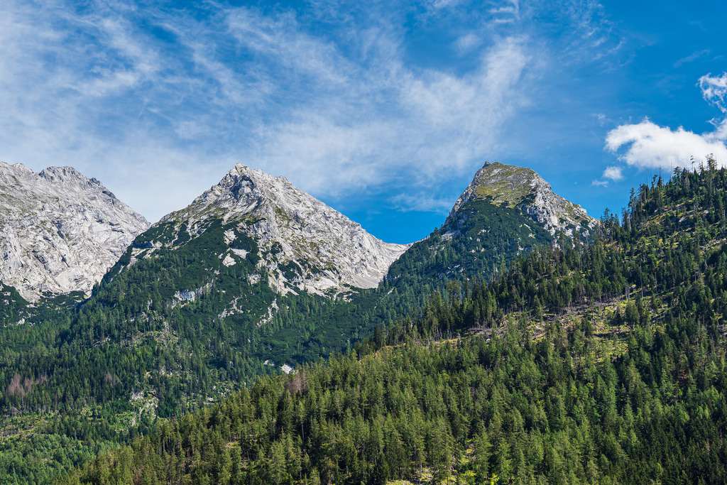 Landschaft im Klausbachtal im Berchtesgadener Land in Bayern | Landschaft im Klausbachtal im Berchtesgadener Land in Bayern.