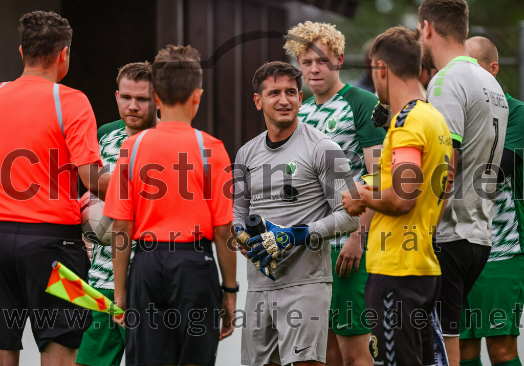 2023-08-06_011_SC_Kirchasch_gegen_SV_Eichenried | Bockhorn, Deutschland, 06.08.2023:
Fußball, Kreisliga 2023 / 2024, 2. Spieltag, SC Kirchasch gegen SV Eichenried, Endergebnis: 3:1

Torwart Taygun Yildiz  (SV Eichenried, #29)

Foto: Christian Riedel / fotografie-riedel.net
