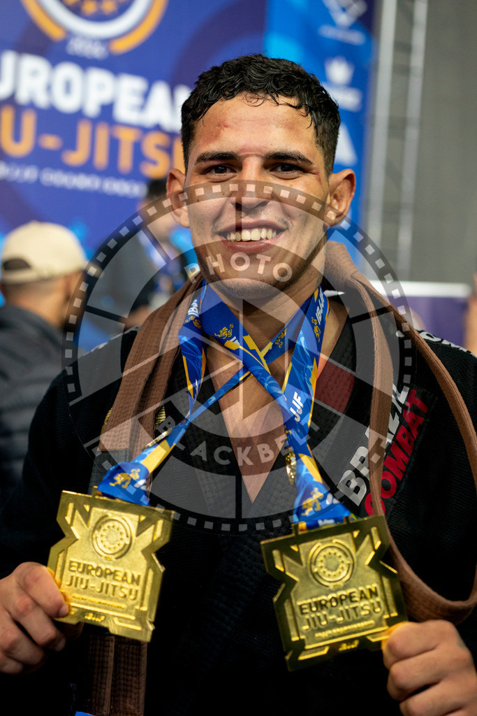 20240124PBB05344 | Fighters compete during the second day of the IBJJF European Championship in Paris, France, on January 24, 2024.