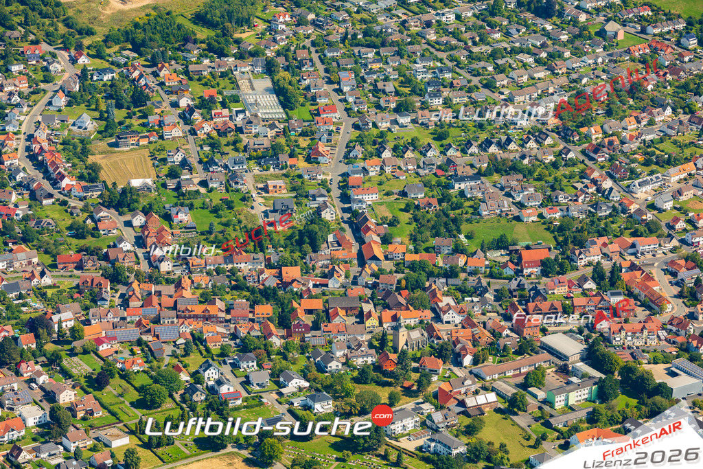 Luftaufnahme Elgershausen Schauenburg - Die Luftaufnahme wurde 2025 vom UL-Flugzeug heraus erstellt ( ohne Drohne ) - Hochauflösende Luftaufnahme - für professionelle Ausdrucke geeignet. Die Geschenkidee !Mit Lizenz und Bildrechte bestellbar
