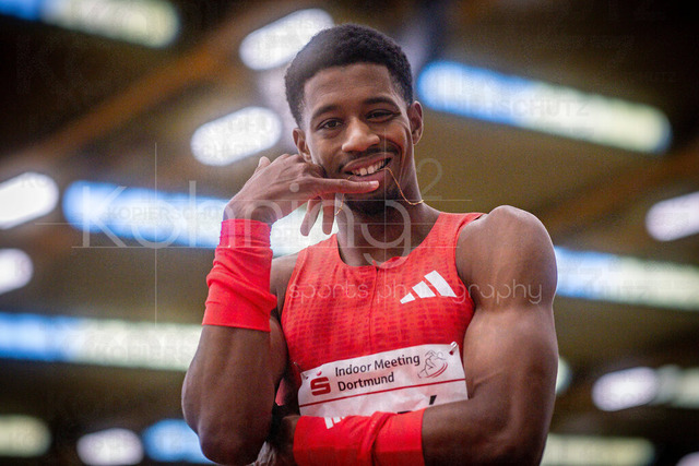Indoor Meeting Dortmund, 08.02.2026 | DORTMUND, GERMANY - FEBRUARY 8:  Gerson Balde (POR) during the Indoor Meeting Dortmund at the Helmut-Koernig-Halle on February 8, 2026 in Dortmund, Germany. (Photo by Axel Kohring/Beautiful Sports Int.)
