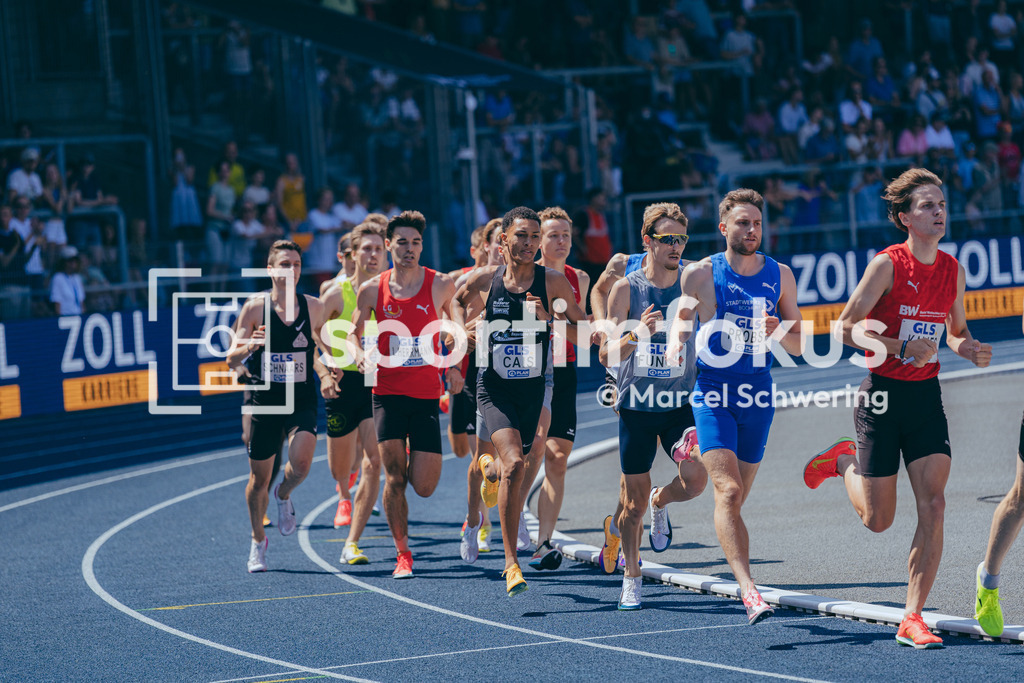 Deutsche Meisterschaften der Frauen und Männer 2026 | Noah Cais, Laufgemeinschaft Wehringen, 1500-Meter-Lauf, Halbfinale, Deutsche Meisterschaften der Frauen und Männer 2026, Lohrheidestadion Bochum-Wattenscheid, 25.07.2026. Foto: Marcel Schwering / sportimfokus - Realisiert mit Pictrs.com