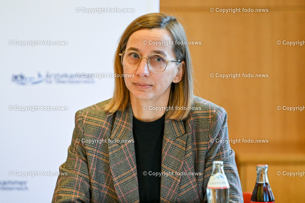 Pressekonferenz Aerztekammer für Ooe_ Aerzteteam sichert Versorgung in Linz Sued_ 22.03.2024-16 | 22.03.2024, Linz, AUT, Pressekonferenz Aerztekammer für Ooe, Aerzteteam sichert Versorgung in Linz Sued, im Bild Johanna Holzhaider (Kurienobmann-StvIn Niedergelassene Aerzte)