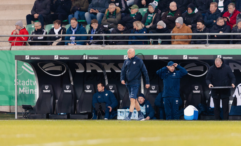 2. Bundesliga, Saison 2025/26, 21. Spieltag: SC Preußen Münster - VfL Bochum | Münster, 06.02.2026: 2. Bundesliga, 21. Spieltag, SC Preußen Münster gegen VfL Bochum im LVM-Preußenstadion in Münster. Foto: sportfotografie.ms | Markus Paletta - Realisiert mit Pictrs.com