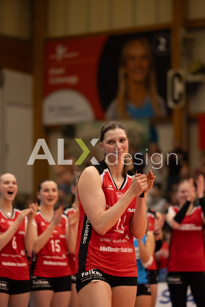 Volleyball I Frauen I Saison 2025-2026 I Volleyball NLA | Women I  Playoffs Finals 2/5 I  VC Kanti Schaffhausen - viteos NUC I  10.04.2026 | 11 Kateřina Holásková (CZ) (VC Kanti Schaffhausen) – Mitte - Realisiert mit Pictrs.com