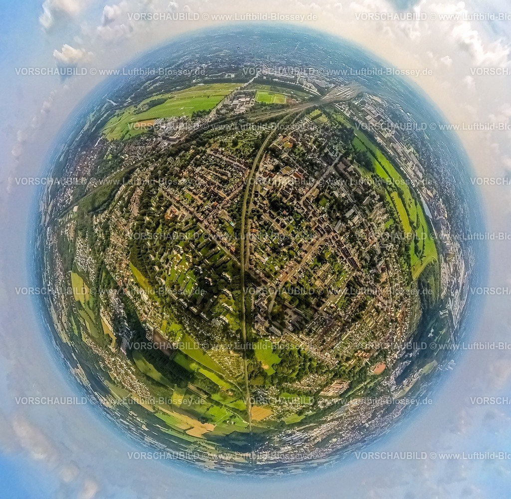 Hamm230990068 Norden | Luftbild, Ortsansicht Hamm-Norden, Erdkugel, Fisheye Aufnahme, Fischaugen Aufnahme, 360 Grad Aufnahme, tiny world, Stadtbezirk Heessen, Hamm, Ruhrgebiet, Nordrhein-Westfalen, Deutschland
