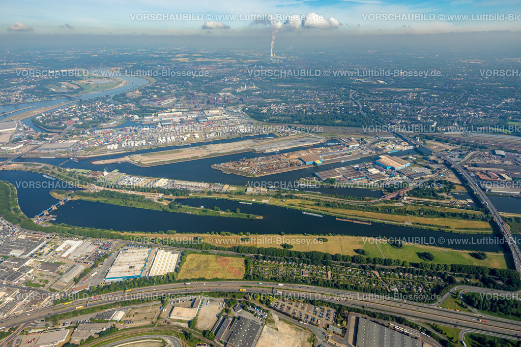 Duisburg220700334 | Luftbild, Duisburg Hafen Ruhrort, mit Kohleninsel und Ölinsel, Ruhrort, Duisburg, Ruhrgebiet, Nordrhein-Westfalen, Deutschland 