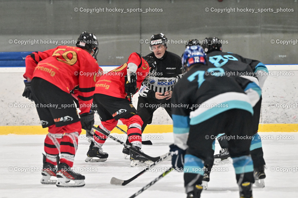 Lendhafen Seelöwen vs. Spartans Althofen | Franzel Reinhard Referee, Lendhafen Seelöwen vs. Spartans Althofen, Lendhafen Seelöwen vs. Spartans Althofen am 14.02.2025 in Ferlach (HTC Eishalle Ferlach), Austria, (Photo by Bernd Stefan)