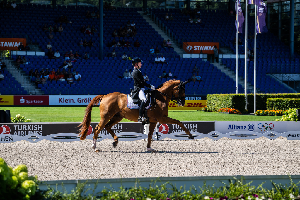 FEI World Championships | Nicolas Wagner Ehlinger (LUX) and Quater Back Junior during the Grand Prix de Dressage at Aachen 2026 - FEI World Championships - Realisiert mit Pictrs.com