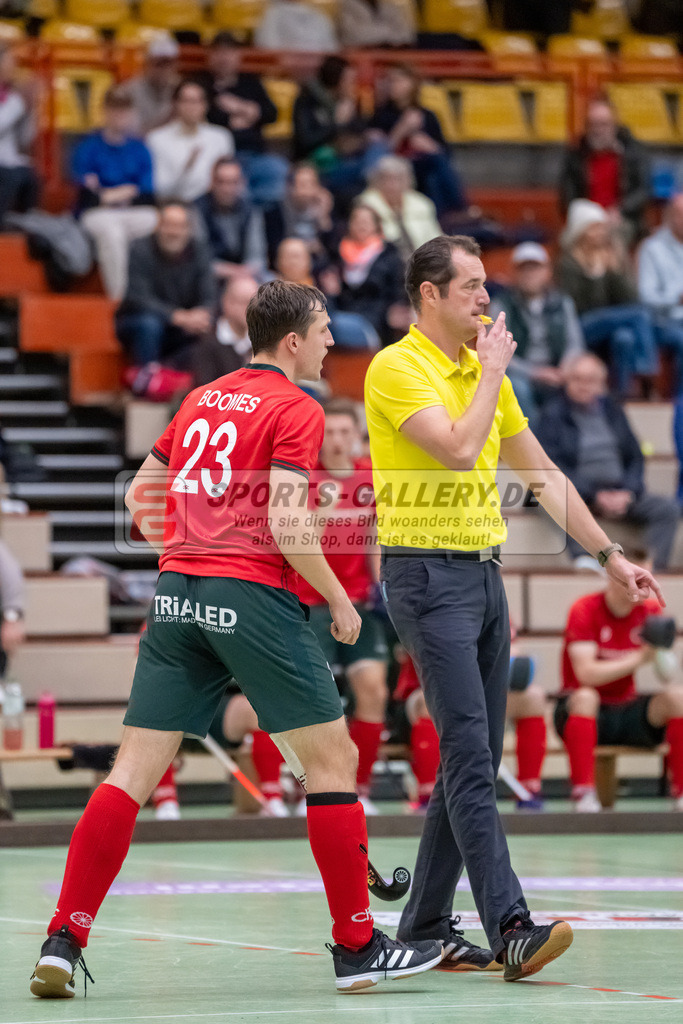 HK_20241207_109644 | 1. Bundesliga Halle Herren Crefelder HTC - Blau Weiss Köln am 7.12.2024 CHTC Glockenspitz Halle , Krefeld , Boomes Anton ( Crefelder HTC #23 )