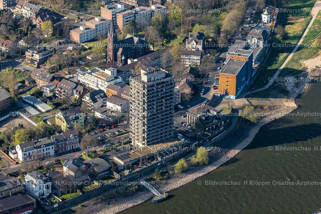 Luftbilder Duisburg-8912 | Hochhaus- Hotel Rheingarten im Ortsteil Homberg in Duisburg - Realisiert mit Pictrs.com