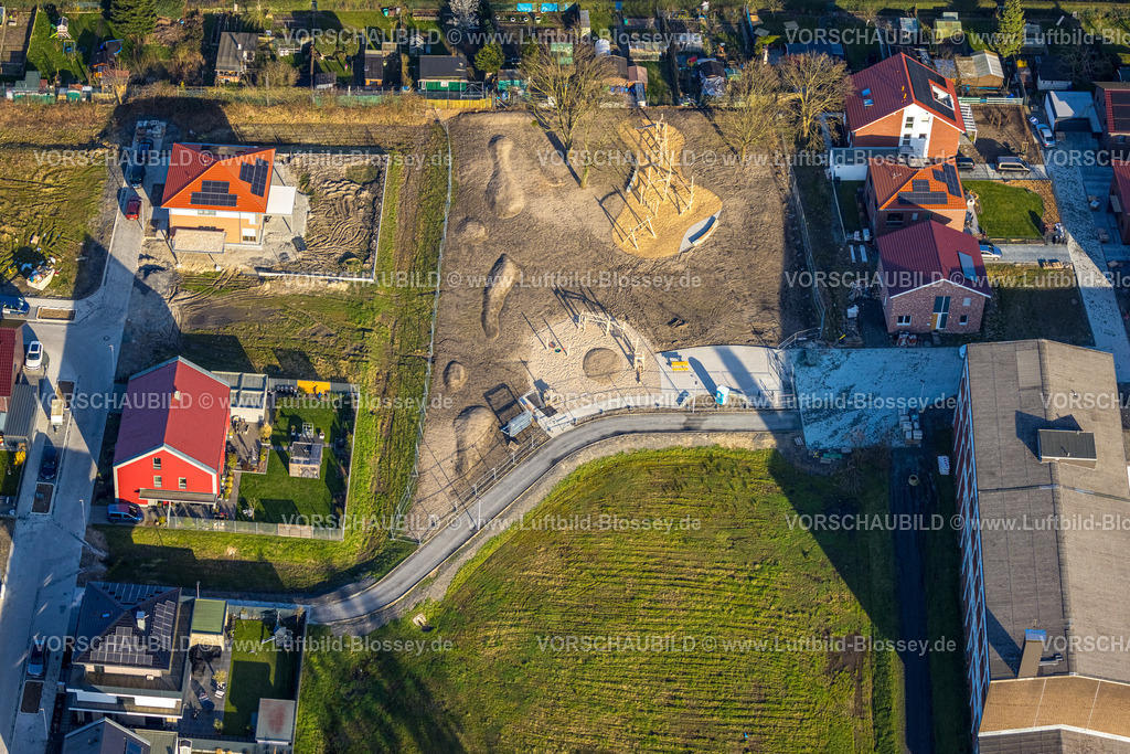 Hamm240305420 | Luftbild, Beisenkamp, Marianne-Vogel-Weg, Baustelle und Neubau Spielplatz, Mitte, Hamm, Ruhrgebiet, Nordrhein-Westfalen, Deutschland