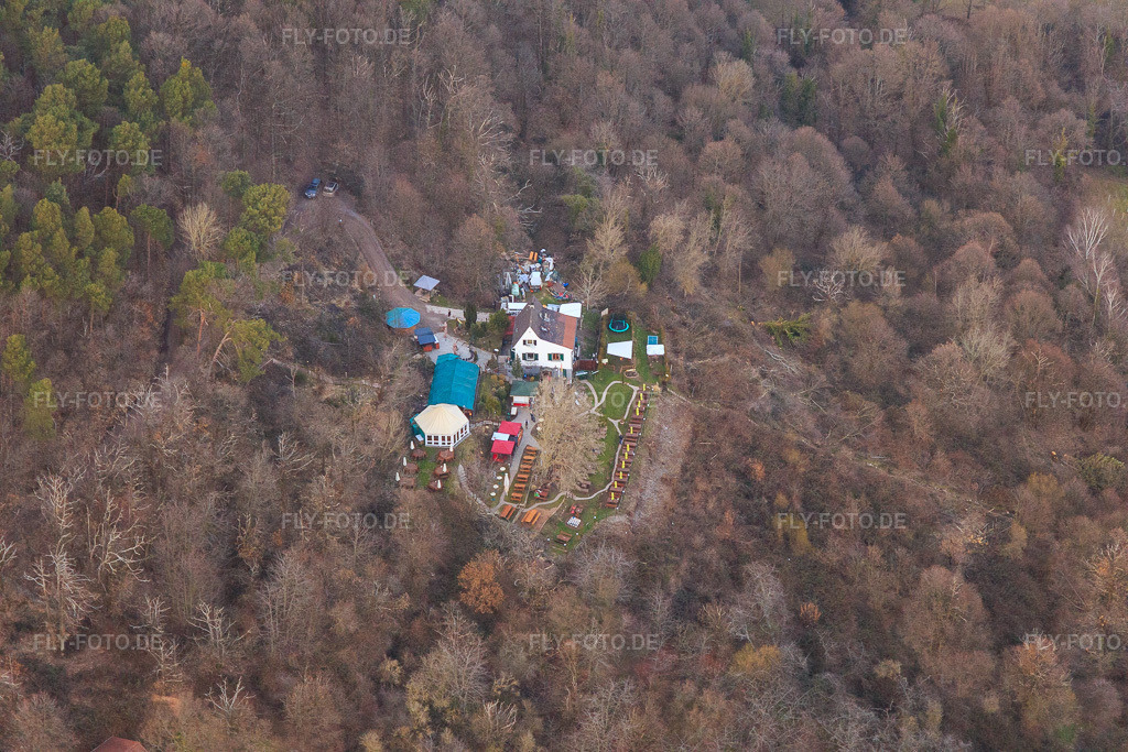 Luftbild: Zeter Berghaus im im Ortsteil Diedesfeld in Neustadt im Bundesland Rheinland-Pfalz in Deutschland.Foto: IMG_105169.jpg vom 24.03.2018 durch Werner Riehm/FLY-FOTO.deAuflösung des Originals: 5472 x 3648 pxWINTERWWW.ZETERBERGHAUS.DE