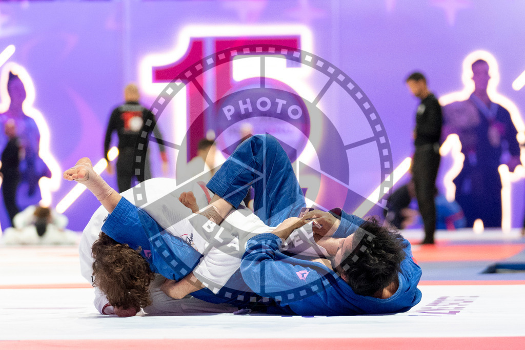 20231109PBB5835 | Fighters compete during the AJP World Professional Championship in the Mubadala Arena in Abu Dhabi, Arab United Emirates, on November 9, 2023.
