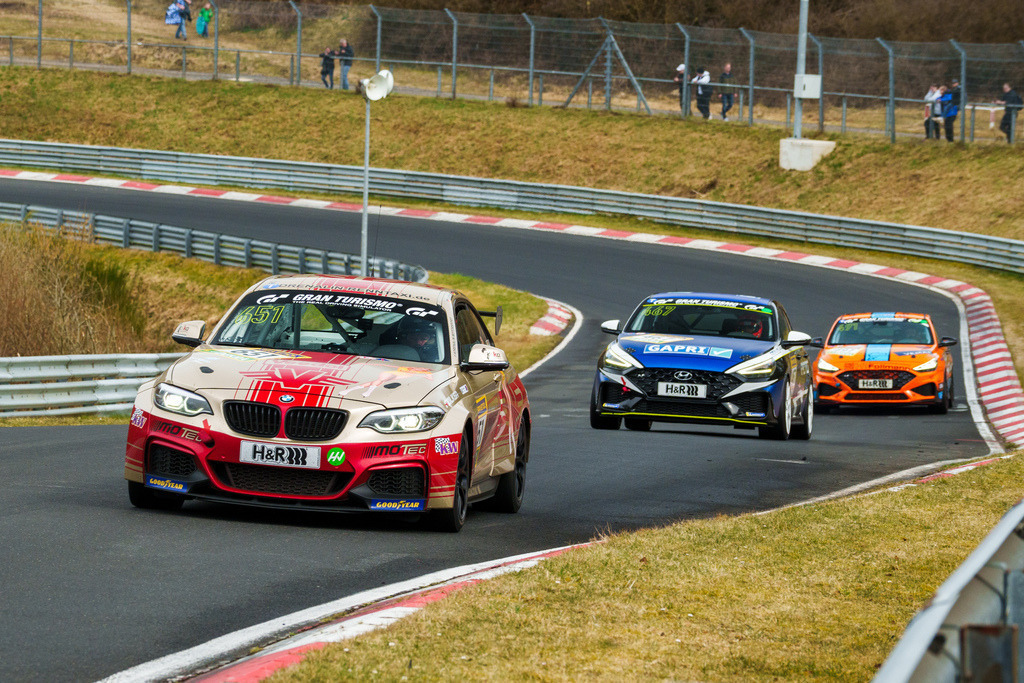 Nürburgring Langstrecken Serie (NLS) | 22.03.2025 Nürburgring Langstrecken Serie (NLS), Nürburgring,Deutschland, Bild: # 651, Adrenalin Motorsport Team Mainhattan Wheels, Harbeck  Lars, Kraus  Christian, de Wilde  Ugo,  im BMW 330i, - Realisiert mit Pictrs.com