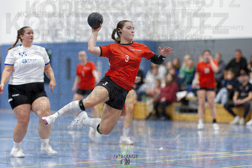 Frauen 2. Bezirksklasse; SG Rechtenbach - HSG Linden II | Frauen 2. Bezirksklasse; SG Rechtenbach - HSG Linden II am 16.11.2025 in Rechtenbach (Sporthalle Rechtenbach)Photo © 2025 - Jörg Heinrich - Realisiert mit Pictrs.com