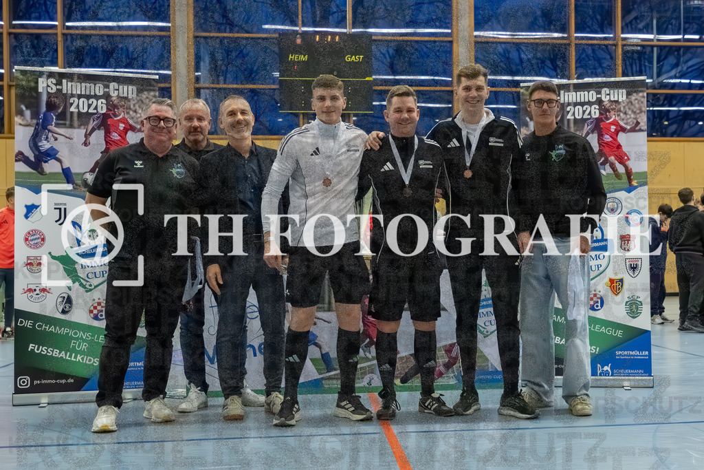 GER, Teamfoto, Fussball, U14 Hallenturnier, PS-Immo-Cup 2026, 18.01.2026 | Schiedsrichter Team U14