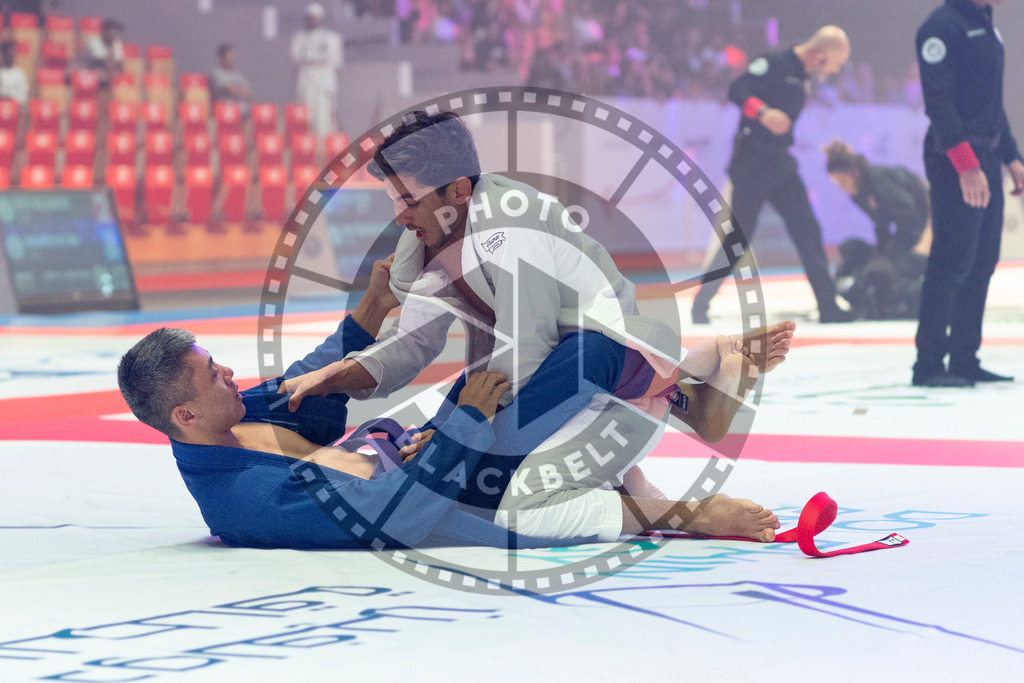 20231106PBB0106 | Fighters compete during the AJP World Master Championship in the Mubadala Arena in Abu Dhabi, Arab United Emirates, on November 6, 2023.