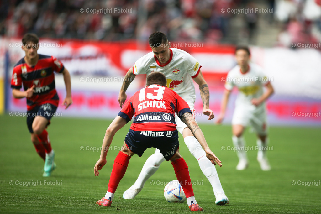A_LUI_20230507_0003 | SPORT FUSSBALL ADMIRAL BUNDESLIGA RED BULL SALZBURG VS RAPID
IM BILD: Thorsten Schick (Rapid), Benjamin Šeško (Red Bull Salzburg)
FOTO:FOTOLUI/UW
