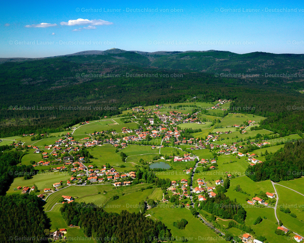 2724423 | Neuschönau Gesamtansicht mit Blick aud den Lusen, Nationalpark Bayerischer Wald