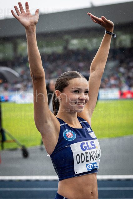 Deutsche Leichtathletik-Meisterschaften; Bochum-Wattenscheid, 26.07.2026 | Hannah Odendahl (Sportclub Krefeld 1905) im 800m Finale; Deutsche Leichtathletik-Meisterschaften am 26.07.2026 im Lorheide-Stadion, Bochum-Wattenscheid (Nordrhein-Westfalen).