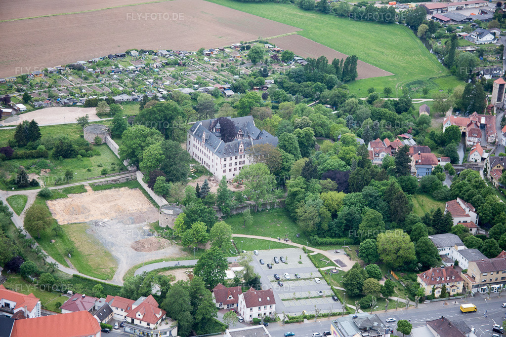 Luftbild: Schloss Babenhausen in Babenhausen im Bundesland Hessen in Deutschland. Foto: IMG_088897.jpg vom 20.05.2016 durch Werner Riehm/FLY-FOTO.de