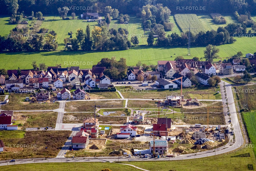 Neubaugebiet Am Höhenweg | Luftbild: Neubaugebiet Am Höhenweg in Kandel im Bundesland Rheinland-Pfalz in Deutschland. Foto: IMG_8492.jpg vom 07.10.2007 durch Werner Riehm/FLY-FOTO.de - Realisiert mit Pictrs.com