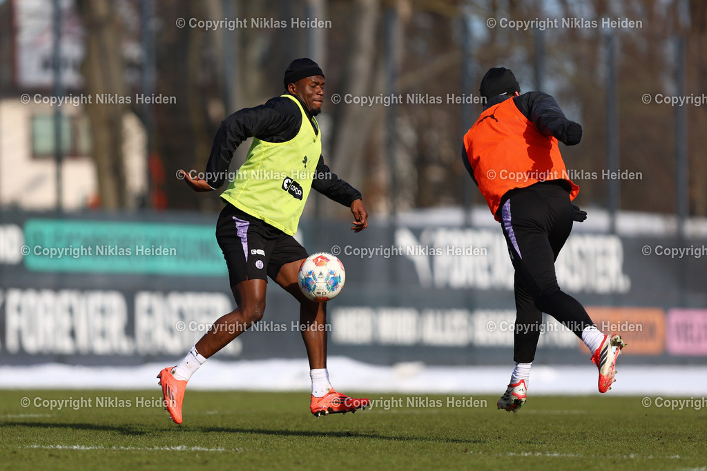 NH_FCStPauli_Training_19022026 | #9 Abdoulie Ceesay (FC St. Pauli)Fußball I Herren I Training I Saison 2025-2026 I FC St. Pauli I 19.02.2026 I Trainingszentrum FC St. Pauli