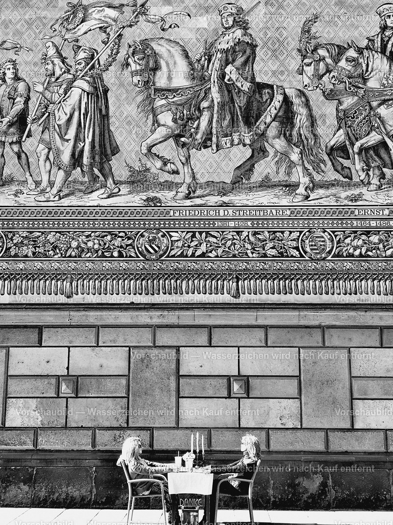 Picknik in Dresden | unter dem berühmten "Fürstenzug" in Dresden - Realisiert mit Pictrs.com