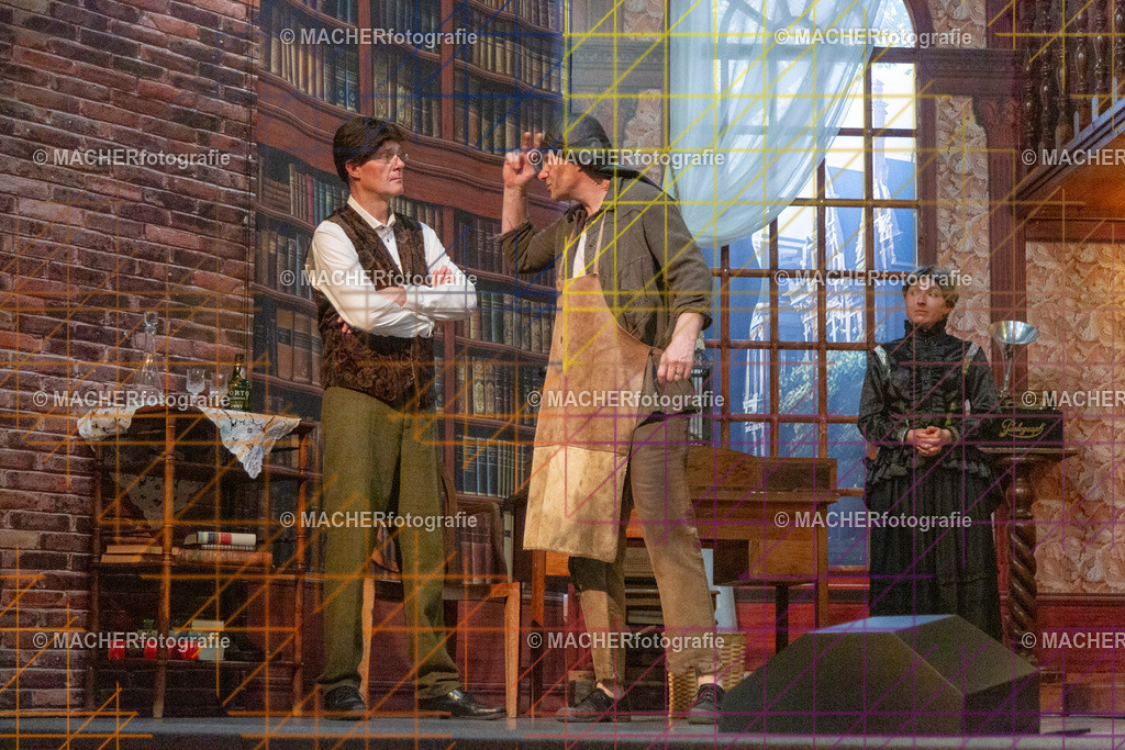 187_MFL-2025 | Portraitbilder von Regisseur; Darsteller; Techniker; Maske; Kostüme; Chor; Musiker; Bilderserie der Generalprobe und der Premierenvorstellung, Szenenbilder; Ausdrucksstudien; Bühnenüberblick; Bühnenkulissen; Pressefotos inkl. Redaktionsfoto Darstellergruppe.