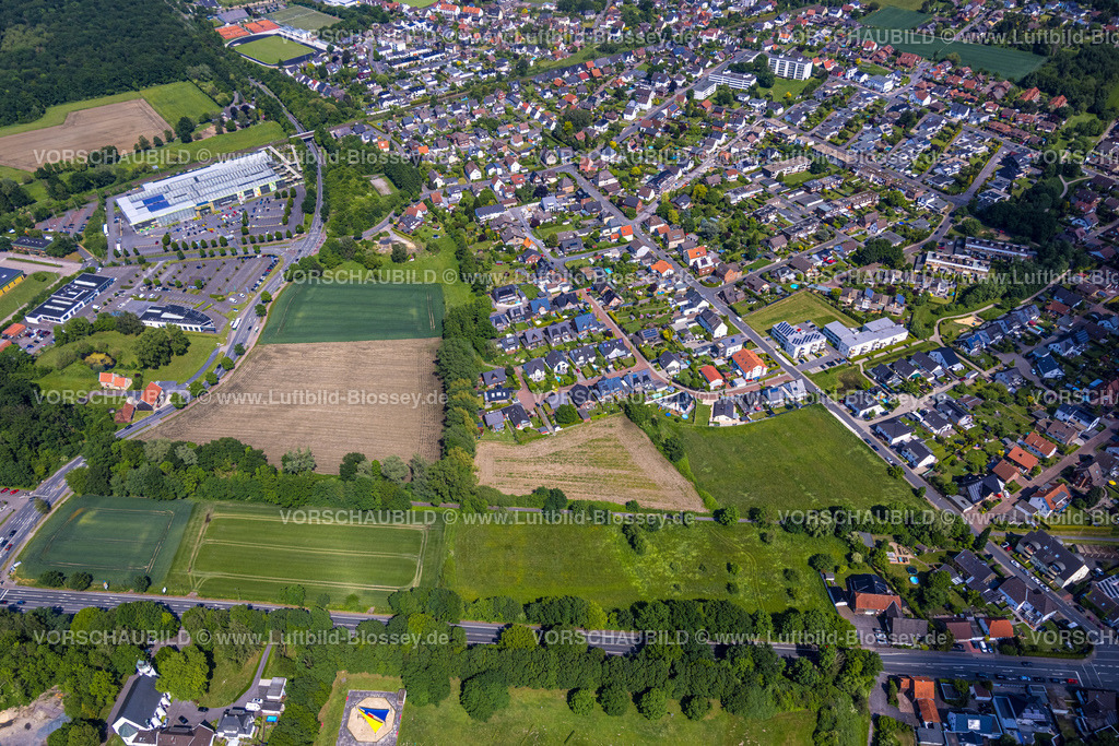 Hamm220504115 | Luftbild, Wohnsiedlung Käthe-Kollwitz-Weg zwischen Dürerstraße, Werler Straße und Dr.-Loeb-Caldenhof-Straße, Rhynern, Hamm, Ruhrgebiet, Nordrhein-Westfalen, Deutschland