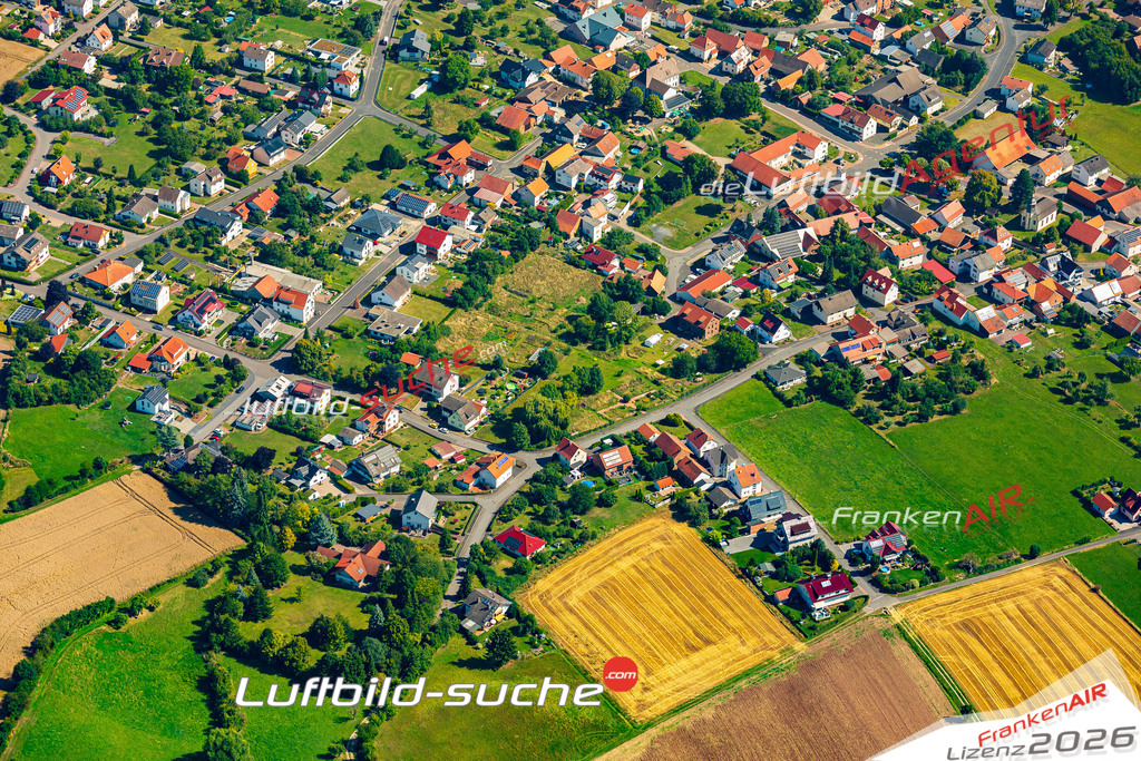 Schrägluftbild  Ausbach  Hohenroda - Das Luftbild wurde 2025 vom UL-Flugzeug heraus erstellt (ohne Drohne- keine Drohnenaufnahme ) - Hochauflösende Luftaufnahme -Nicht vergleichbar mit Google Maps oder Satelittenbilder- Die Geschenkidee !Mit Lizenz und Bildrechte bestellbar