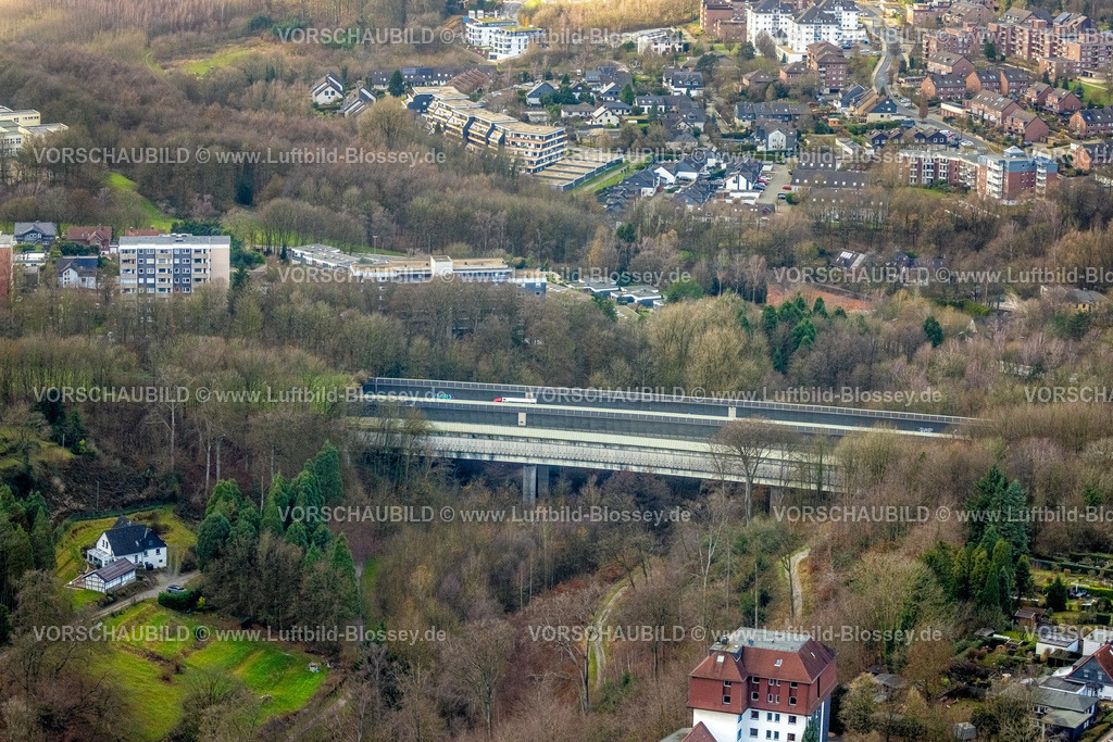Velbert251201210 | , Luftbild, Autobahn A44 Velbert Nord mit Tunnel und Grünbrücke, Velbert, Bergisches Land, Nordrhein-Westfalen, Deutschland