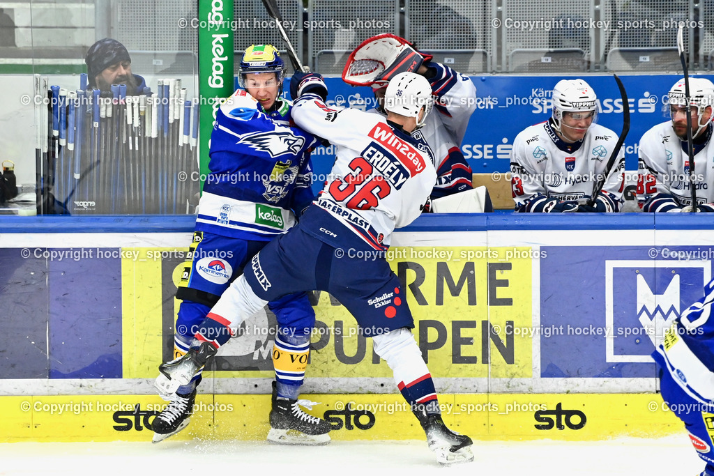 EC IDM Wärmepumpen VSV vs. Hydro Fehervar AV 19 | #77 Philipp Lindner EC VSV, #36 Csanad Erdely Hydro Fehervar, EC IDM Wärmepumpen VSV vs. Hydro Fehervar AV 19, EC IDM Wärmepumpen VSV vs. Hydro Fehervar AV 19  am 17.01.2026 in Villach (Stadthalle Villach), Austria, (Photo by Bernd Stefan)