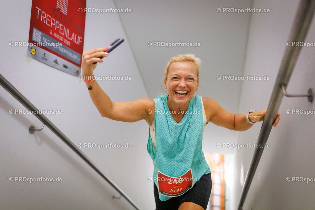 KölnTurm Treppenlauf; Köln, 03.08.2025 | Impressionen vom KölnTurm Treppenlauf am 03.08.2025 in Köln (Nordrhein-Westfalen). 