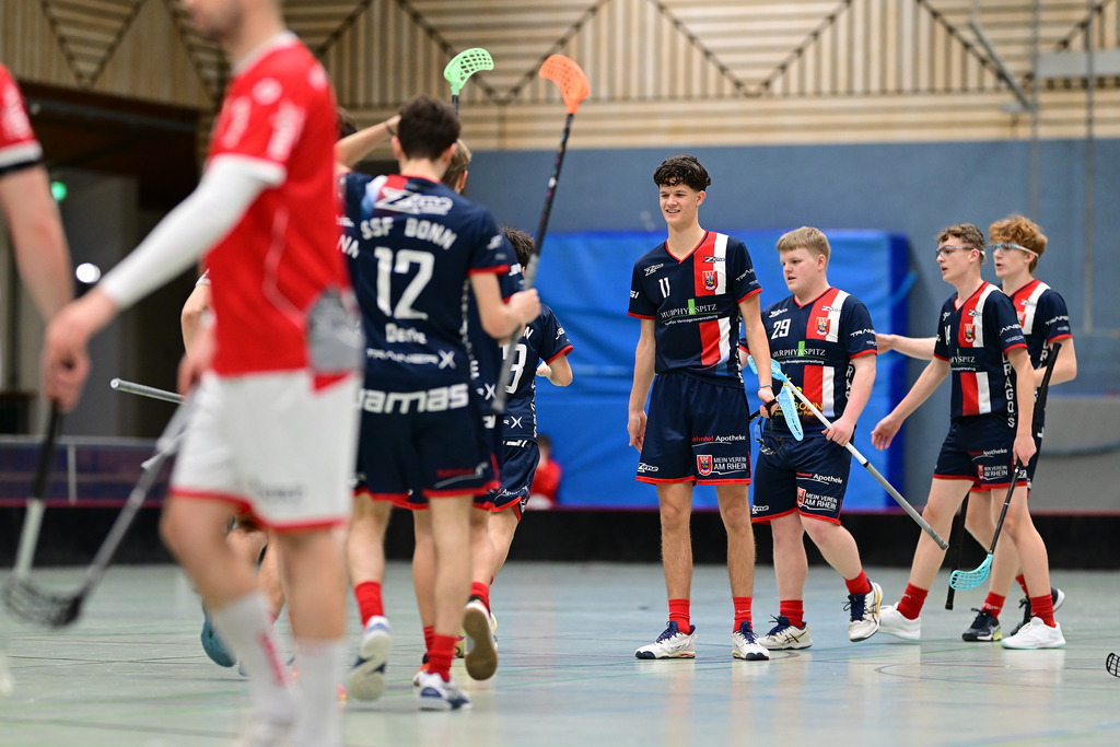 Floorball I Herren I Saison 2024-2025 I 2. FBL Herren Nord-West I 12. Spieltag I MTV Mittelnkirchen - SSF Dragons Bonn II I 037609 | Der Sportfotograf. - Realisiert mit Pictrs.com