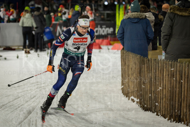 bett1.de WTC Biathlon auf Schalke, 28.12.2025 | Fabien Claude (Team Frankreich) bei der World Team Challenge (bett1.de WTC Biathlon auf Schalke) am 28.12.2025 in der Veltins-Arena in Gelsenkirchen (Deutschland). 