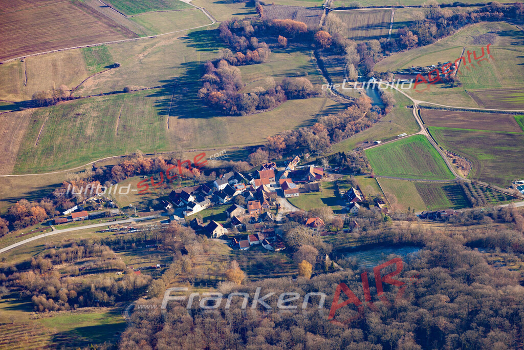 aktuelles Luftbild von Daschendorf  Baunach - Luftaufnahme wurde 2019 von https://frankenair.de mittels Flugzeug (keine Drohne) erstellt.