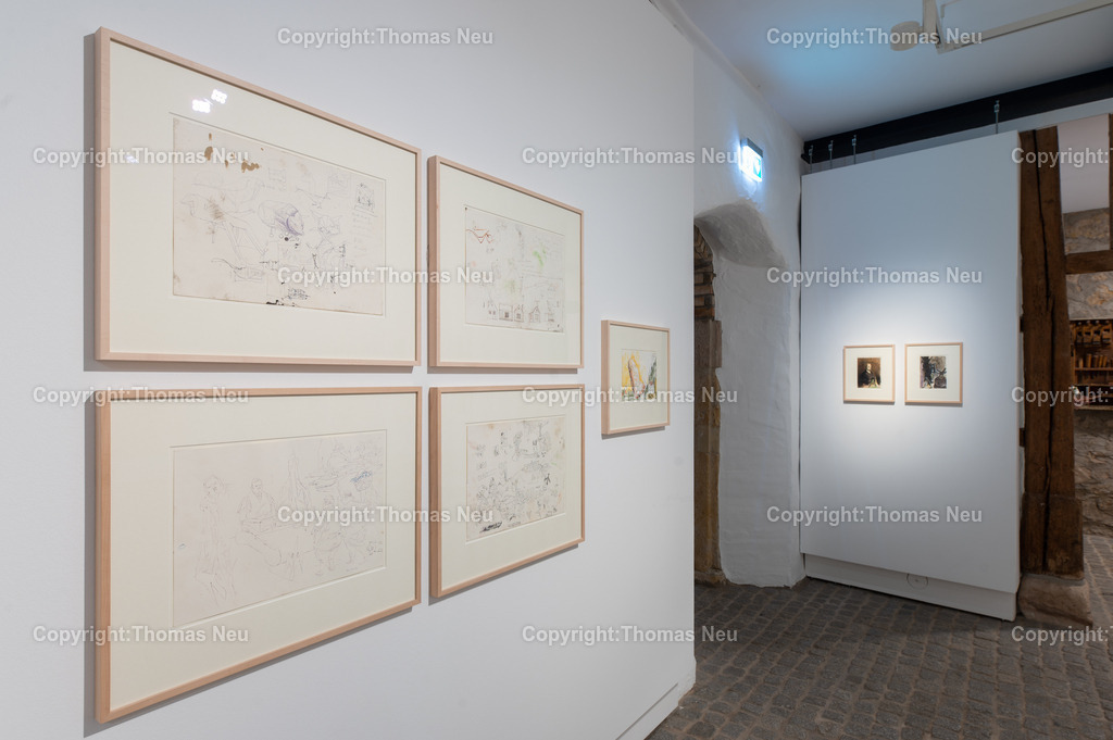 16_Neo_Rauch_Museum_Bensheim | 6.7.2024, bbe, Museum Bensheim, Ausstellung Neo Rauch "im Papiergrund", ,, Bild: Thomas Neu