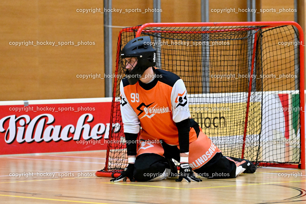 VSV Unihockey vs. SZPK Floorball | #99 Zoltán Szuri SZPK SÁROSI OPTIKA KOMÁROM, VSV Unihockey vs. SZPK Floorball, VSV Unihockey vs. SZPK Floorball am 23.11.2024 in Villach (Ballspielhalle St. Martin), Austria, (Photo by Bernd Stefan)