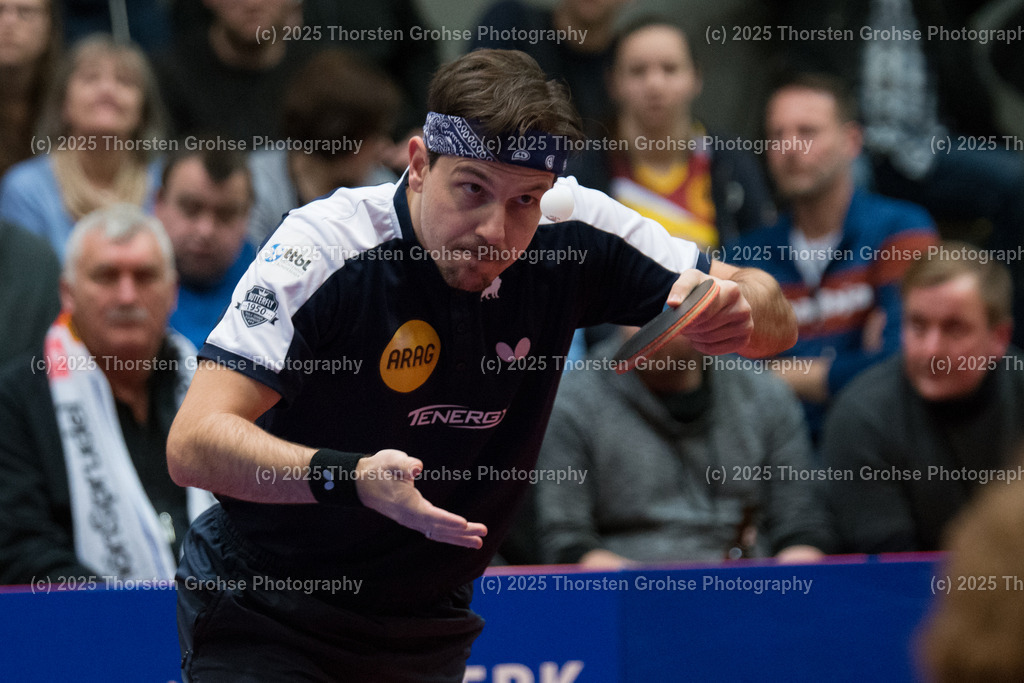 TTBL TTC Fulda-Maberzell vs. Borussia Duesseldorf | Timo BOLL (Borussia Duesseldorfl); TTBL TTC Fulda-Maberzell vs. Borussia Duesseldorf, Tischtennis-Bundesliga - 12. Spieltag am 21.01.2018 in der Hubtex Arena in Fulda, (Deutschland) - Realisiert mit Pictrs.com