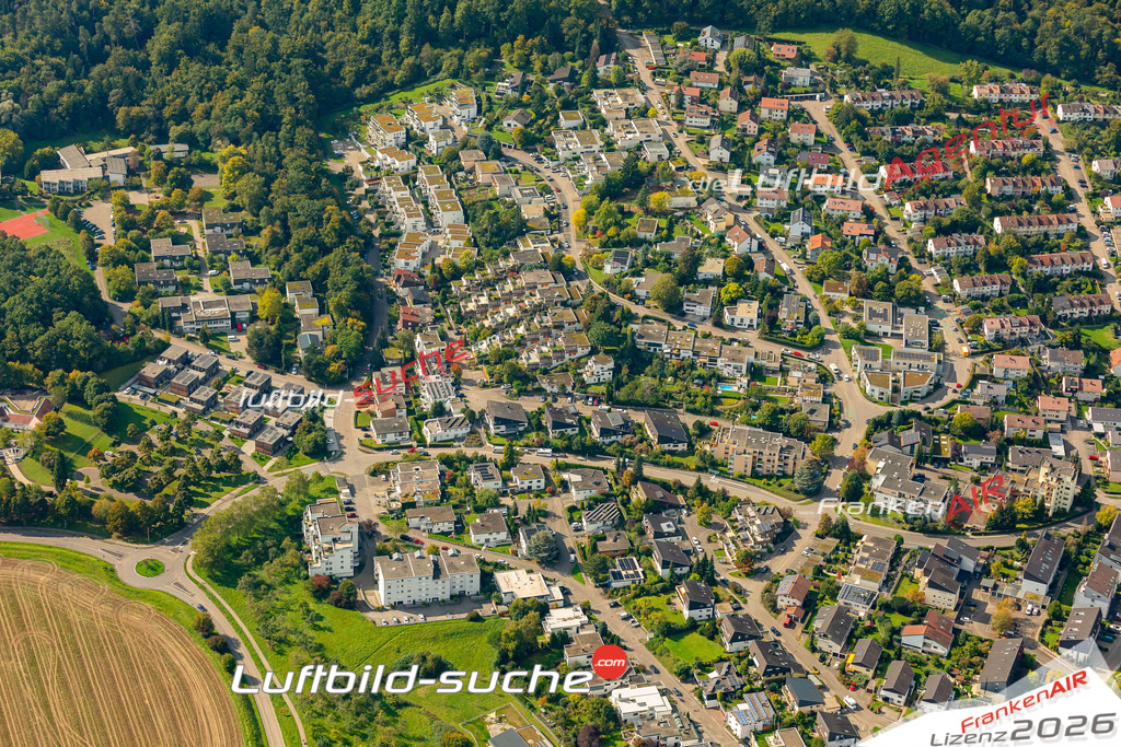 Klassische Luftaufnahme ohne Drohne zeigt:Schelmenholz bei Winnenden - Die Luftbildaufnahme wurde 2025 vom UL-Flugzeug heraus erstellt ( keine Drohne ) - Hochauflösende Luftaufnahme -Nicht vergleichbar mit Google Maps oder Satelittenbilder- Die Geschenkidee !Mit Lizenz und Bildrechte bestellbar